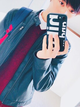 「niko and...（ニコアンド）のアイテム（その他）」を使った、修斗さん（メンズ・173cm）の秋コーディネート