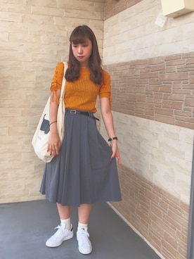 「Crisp（クリスプ）のアイテム」を使った、REINAさん（レディース・161cm）の夏コーディネート