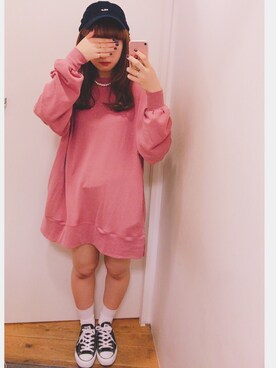 「スボーツミックス」｜「アイテム（ワンピース/ドレス）」を使った、REINAさん（レディース・161cm）の秋コーディネート