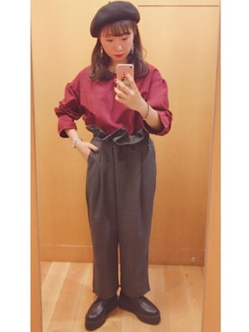 REINAさん(レディース・161cm)の秋コーディネート