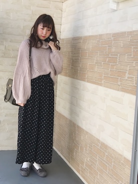 「イーハイフンワールドギャラリー(E hyphen world gallery)」｜REINAさん（レディース・161cm）の秋コーディネート