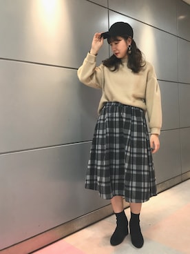 REINAさん（レディース・161cm）の冬コーディネート