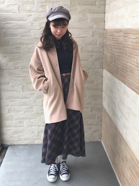 REINAさん(レディース・161cm)の冬コーディネート