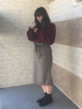 REINAさん（レディース・162cm）の冬コーディネート