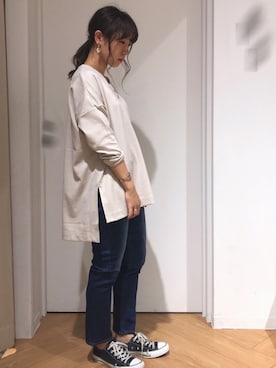 「AMERICAN HOLIC（アメリカンホリック）のアイテム（ピアス（両耳用））」を使った、REINAさん（レディース・162cm）の夏コーディネート