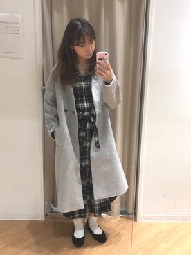REINAさん（レディース・162cm）の冬コーディネート