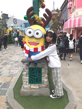 「AMERICAN HOLIC」｜「アイテム（その他トップス）」を使った、REINAさん（レディース・162cm）の冬コーディネート