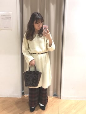 REINAさん（レディース・162cm）の冬コーディネート