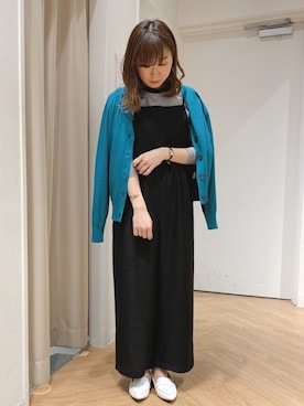 「AMERICAN HOLIC（アメリカンホリック）のアイテム（つなぎ/オールインワン）」を使った、REINAさん（レディース・162cm）の春コーディネート