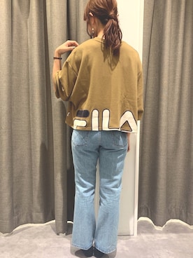 「マスタード」｜REINAさん（レディース・162cm）の秋コーディネート