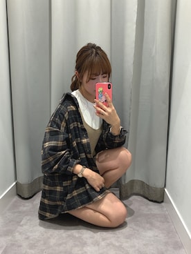「E hyphen world gallery（イーハイフンワールドギャラリー）のアイテム」を使った、REINAさん（レディース・162cm）の秋コーディネート