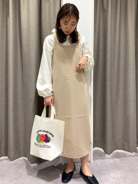 「バック」｜「アイテム（その他）」を使った、REINAさん（レディース・162cm）の冬コーディネート
