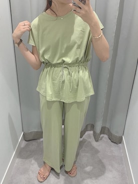 「パンツセットアップ」｜REINAさん（レディース・162cm）の夏コーディネート