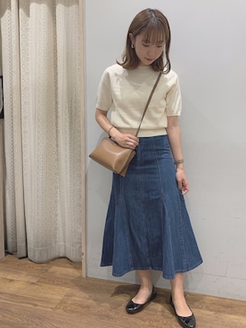 「Lee（リー）のアイテム（トップス）」を使った、REINAさん（レディース・162cm）の秋コーディネート