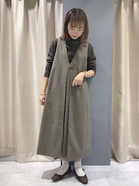 「AMERICAN HOLIC（アメリカンホリック）のアイテム（パンプス）」を使った、REINAさん（レディース・162cm）の秋コーディネート
