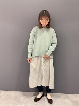 「AMERICAN HOLIC（アメリカンホリック）のアイテム（パンプス）」を使った、REINAさん（レディース・162cm）の冬コーディネート