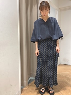 「オリエンタルトラフィック」｜「アイテム（アクセサリー）」を使った、REINAさん（レディース・162cm）の夏コーディネート