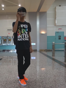 「NET（ネット）のアイテム（パンツ）」を使った、ふさずみさん（メンズ・174cm）の秋コーディネート
