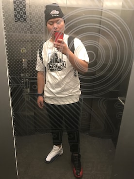 「原宿」｜「アイテム（ニットキャップ/ビーニー）」を使った、タイキさん（メンズ・180cm）の秋コーディネート