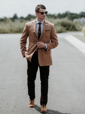 JOSEPH ABBOUD（ジョセフアブード）のスーツジャケットを使った人気ファッションコーディネート