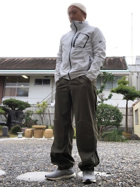 「アイテム（ナイロンジャケット）」を使った、おきょうさん（メンズ・168cm・40代）の春コーディネート