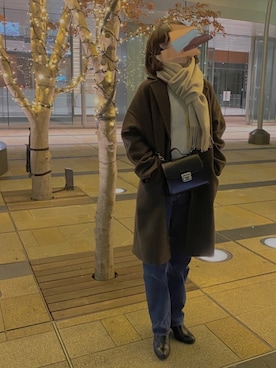 「リーバイス501」｜「アイテム（その他アウター）」を使った、まいまいさん（レディース・164cm）の冬コーディネート