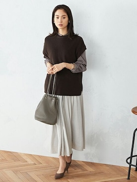 「MONO　COMME CA（モノコムサ）のアイテム」を使った、COMME CA ISM OFFICIALさん（レディース・167cm）の春コーディネート