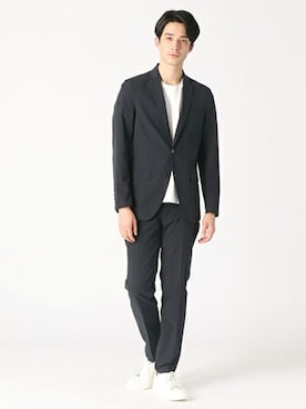 「COMME CA ISM（コムサイズム）のアイテム（ジャケット/アウター）」を使った、COMME CA ISM OFFICIALさん（メンズ・180cm）の春コーディネート