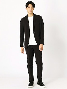 「COMME CA ISM（コムサイズム）のアイテム（ジャケット/アウター）」を使った、COMME CA ISM OFFICIALさん（メンズ・180cm）の春コーディネート