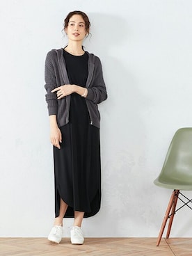 「COMME CA ISM（コムサイズム）のアイテム（シャツワンピース）」を使った、COMME CA ISM OFFICIALさん（レディース・167cm）の春コーディネート