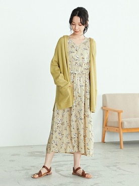 「ONIGIRI（オニギリ）のアイテム（トップス）」を使った、COMME CA ISM OFFICIALさん（レディース・162cm）の春コーディネート