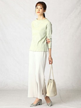 「MONO　COMME CA（モノコムサ）のアイテム」を使った、COMME CA ISM OFFICIALさん（レディース・169cm）の春コーディネート