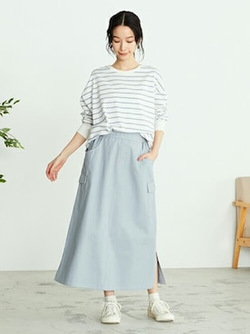 「ONIGIRI（オニギリ）のアイテム（スニーカー）」を使った、COMME CA ISM OFFICIALさん（レディース・162cm）の春コーディネート