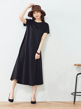 「COMME CA ISM（コムサイズム）のアイテム（帽子）」を使った、COMME CA ISM OFFICIALさん（レディース・168cm）の春コーディネート