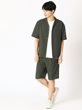 COMME CA ISM OFFICIALさん（メンズ・180cm）の春コーディネート