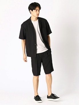 COMME CA ISM OFFICIALさん（メンズ・180cm）の春コーディネート