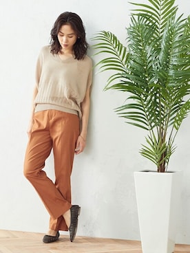 「メッシュパンプス」｜COMME CA ISM OFFICIALさん（レディース・167cm）の春コーディネート