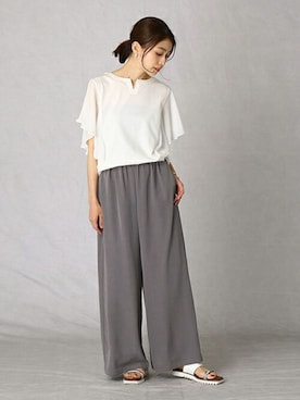 COMME CA ISM OFFICIALさん（レディース・160cm）の春コーディネート