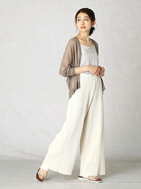 COMME CA ISM OFFICIALさん（レディース・160cm）の春コーディネート