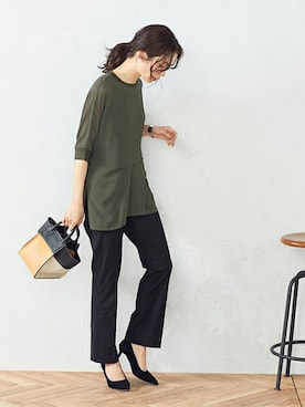 「MONO　COMME CA（モノコムサ）のアイテム」を使った、COMME CA ISM OFFICIALさん（レディース・167cm）の夏コーディネート