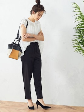 「MONO　COMME CA（モノコムサ）のアイテム」を使った、COMME CA ISM OFFICIALさん（レディース・167cm）の夏コーディネート