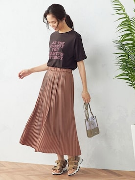 「MONO　COMME CA（モノコムサ）のアイテム」を使った、COMME CA ISM OFFICIALさん（レディース・167cm）の夏コーディネート