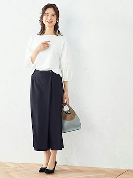 「きれいめコーディネート」｜COMME CA ISM OFFICIALさん（レディース・167cm）の夏コーディネート