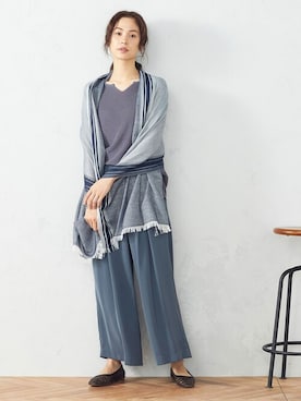 COMME CA ISM OFFICIALさん（レディース・167cm）の夏コーディネート