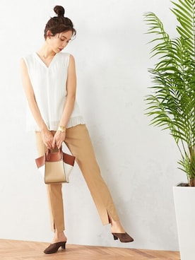 COMME CA ISM OFFICIALさん（レディース・167cm）の夏コーディネート