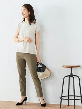 「MONO　COMME CA（モノコムサ）のアイテム」を使った、COMME CA ISM OFFICIALさん（レディース・167cm）の夏コーディネート