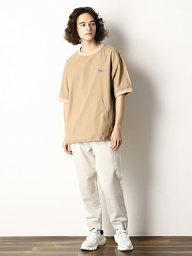 「Purple&Yellow（パープルアンドイエロー）のアイテム」を使った、COMME CA ISM OFFICIALさん（メンズ・175cm）の夏コーディネート