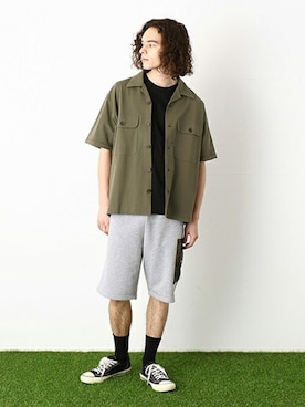 COMME CA ISM OFFICIALさん（メンズ・175cm）の夏コーディネート