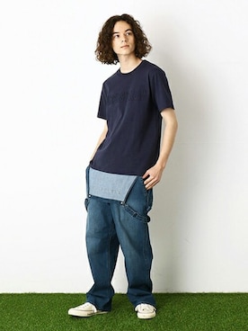 「アイテム（オールインワン・サロペット）」を使った、COMME CA ISM OFFICIALさん（メンズ・175cm）の夏コーディネート