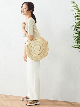 「MONO　COMME CA（モノコムサ）のアイテム」を使った、COMME CA ISM OFFICIALさん（レディース・167cm）の夏コーディネート